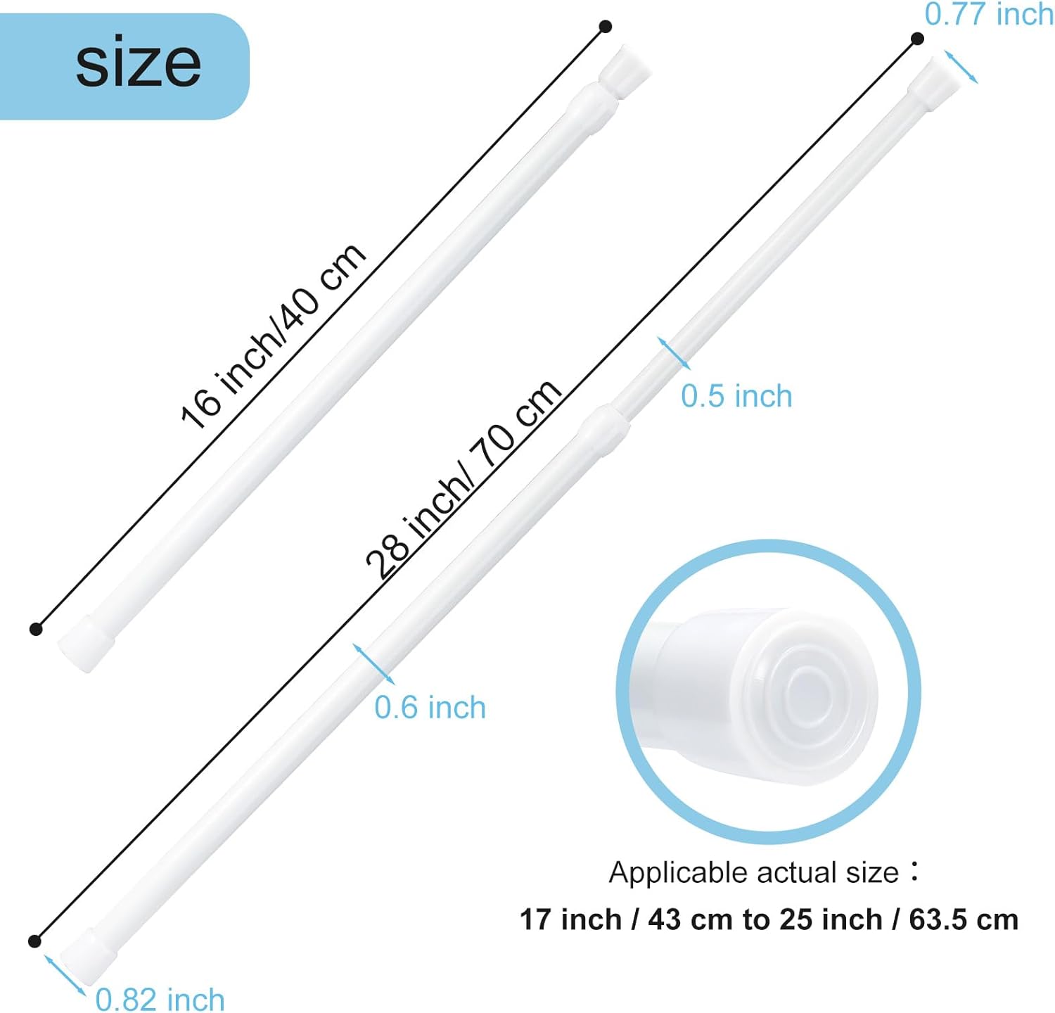 BARRA DE TENSIÓN MULTIUSOS X 2 - AJUSTABLE EXTENSIBLE 70 CM A 120 CM - 3