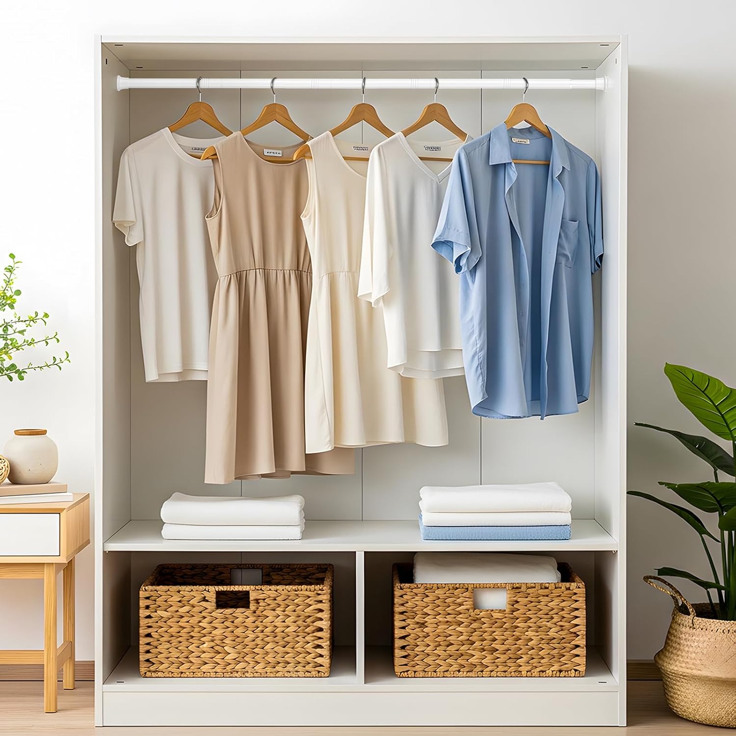 BARRA DE TENSIÓN MULTIUSOS X 2 - AJUSTABLE EXTENSIBLE 70 CM A 120 CM - 4