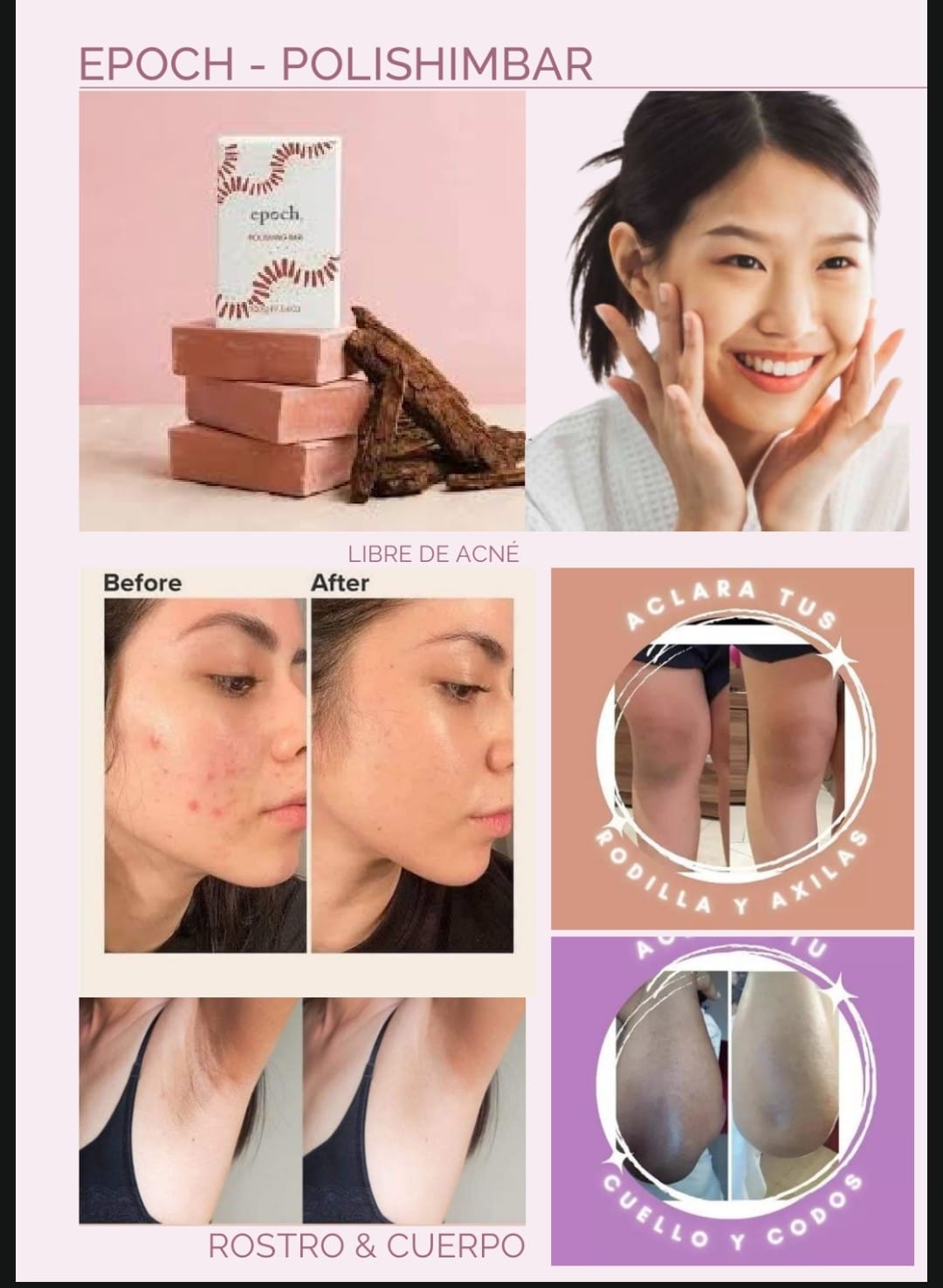 NU SKIN BARRA EXFOLIANTE - EPOCH POLISHING BAR -USA!!! PARA UNA PIEL SIN MANCHAS - 4