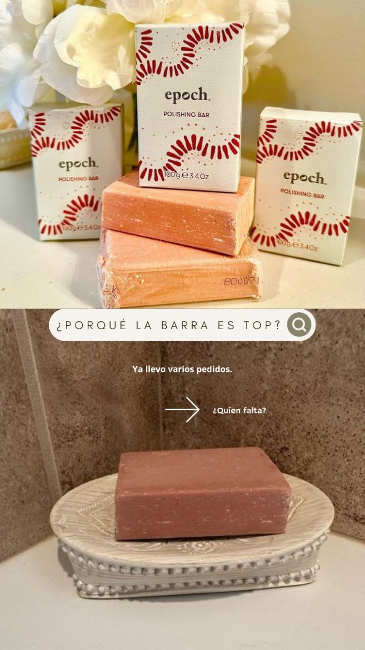 NU SKIN BARRA EXFOLIANTE - EPOCH POLISHING BAR -USA!!! PARA UNA PIEL SIN MANCHAS - 6