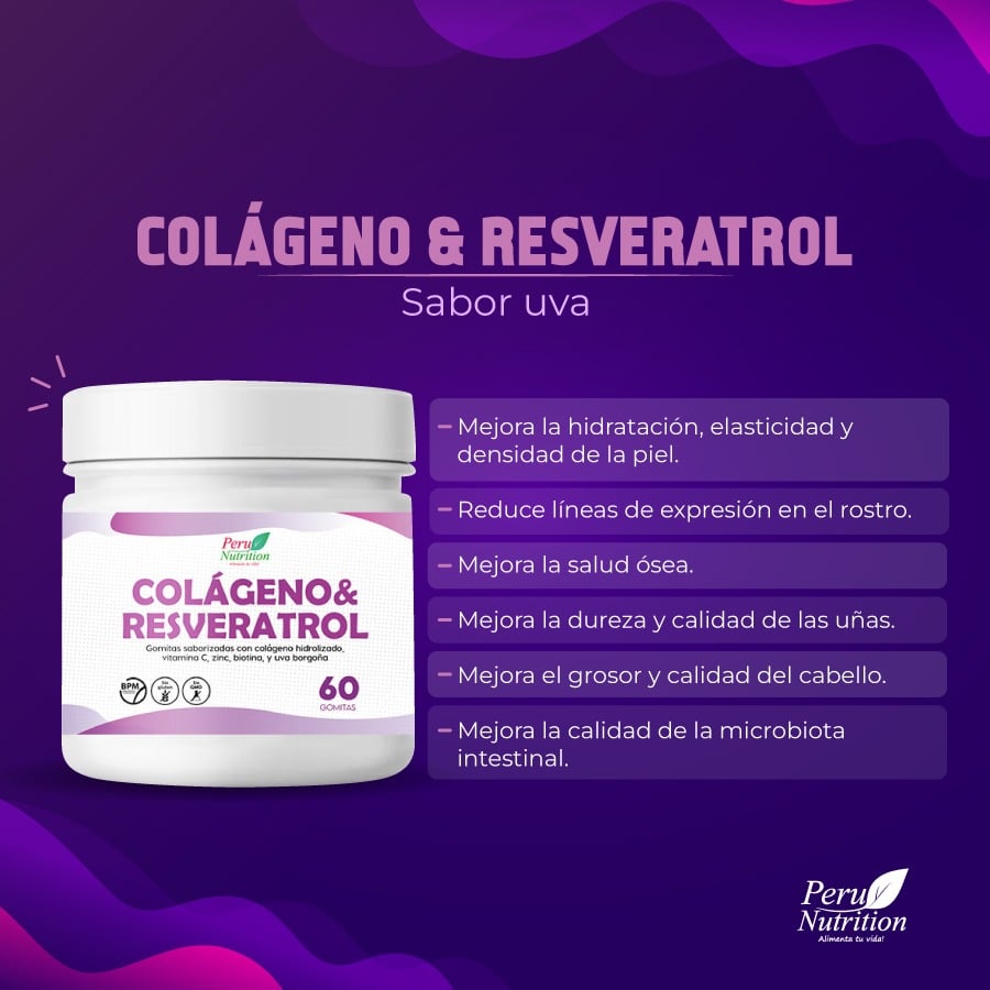 COLÁGENO Y RESVERATROL EN GOMITAS BY PERU NUTRITION - 2