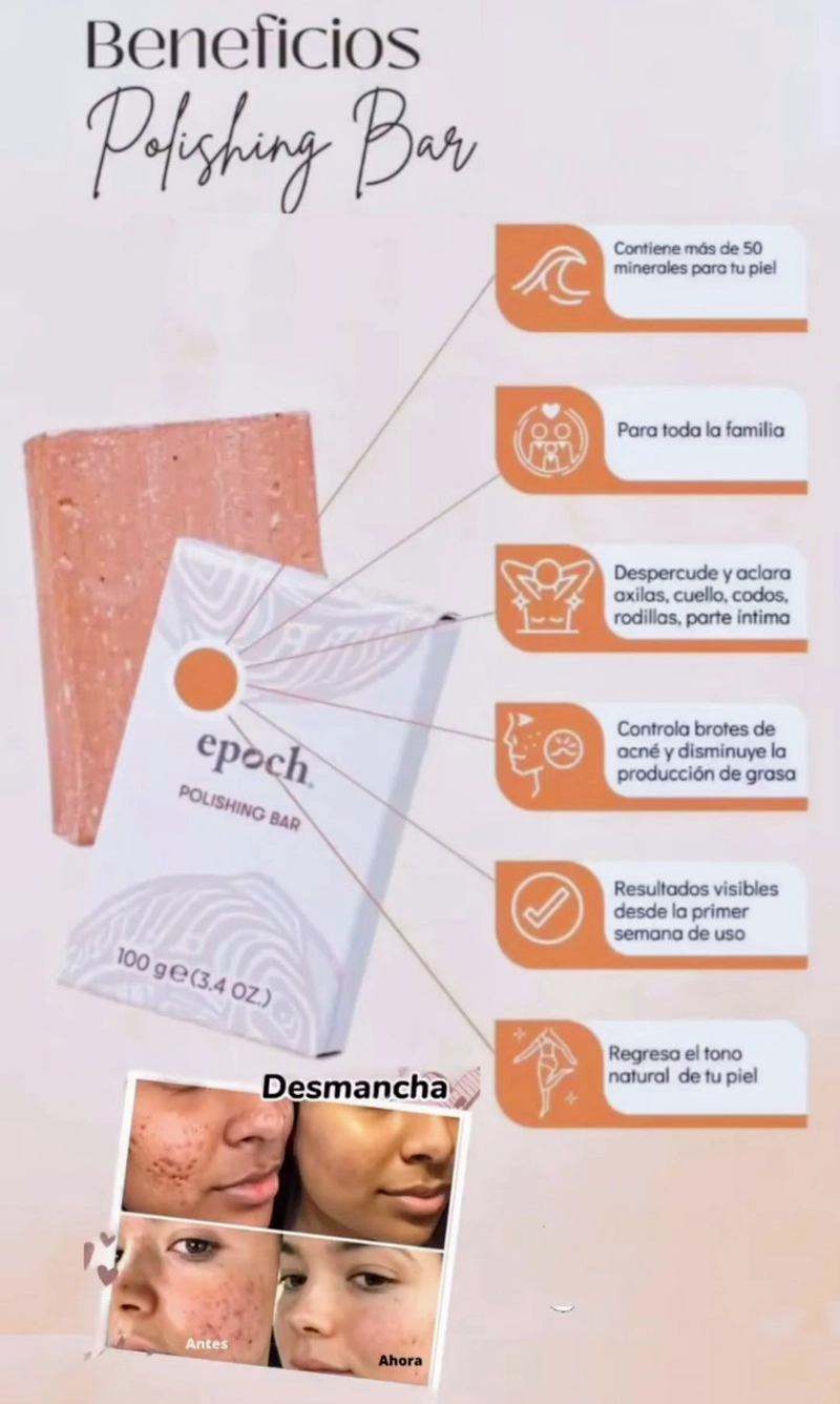 EPOCH POLISHING BARRA EXFOLIANTE (PACK 2 UNID) - NU SKIN - USA!!!!PARA UNA PIEL SIN MANCHAS NI ACNE. - 8
