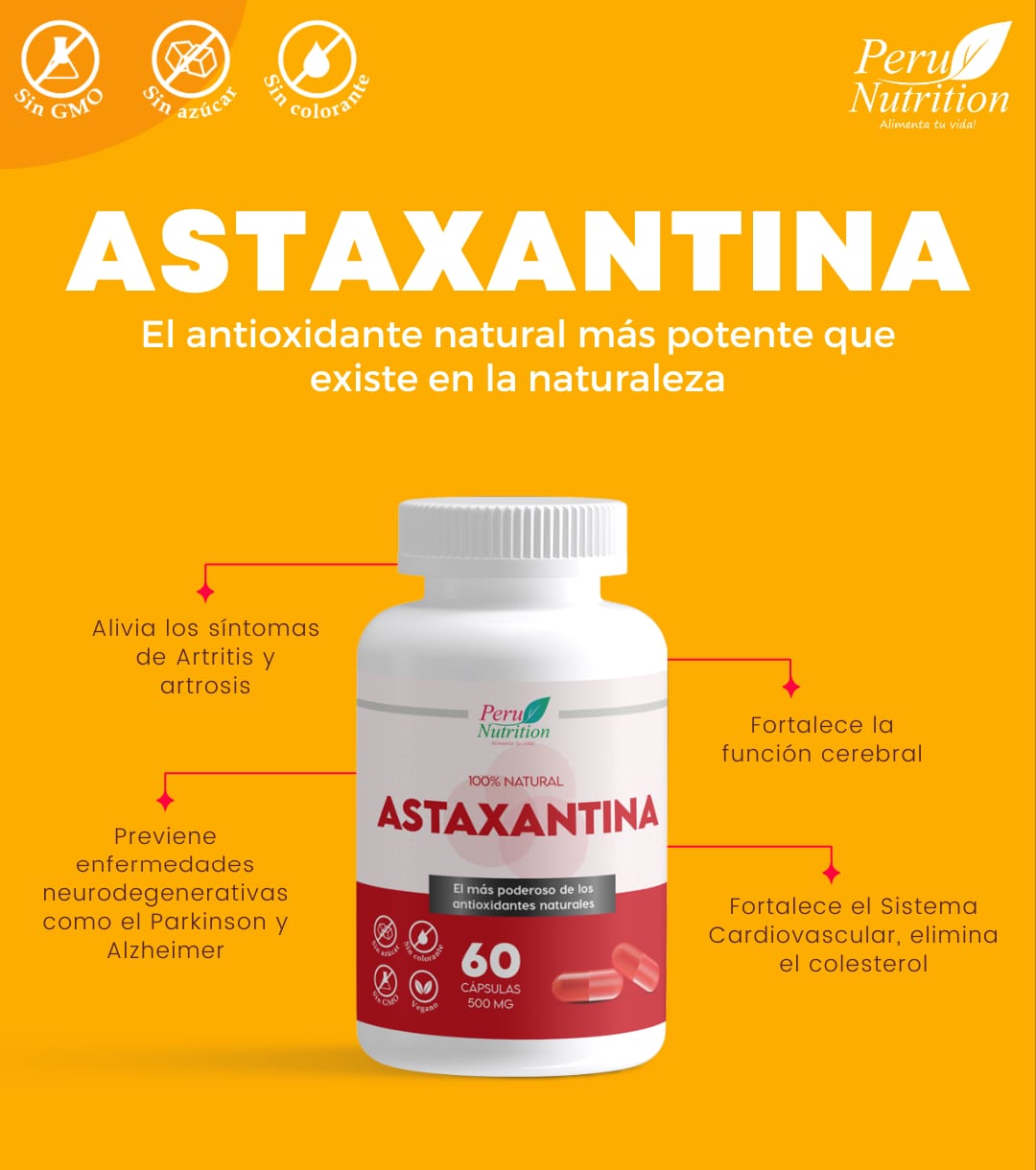 ASTAXANTINA  - ANTIOXIDANTE # 1 EN EL MUNDO - 4