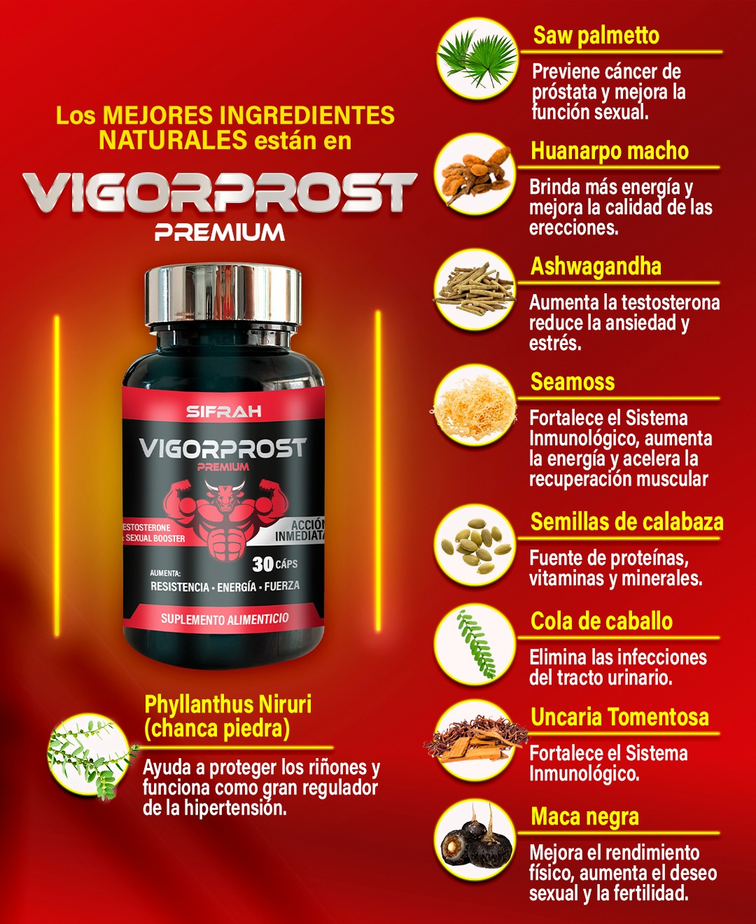 VIGORPROST PREMIUM - RECUPERA TU VIGOR Y LA POTENCIA!!!! (30 CAPS) - 5
