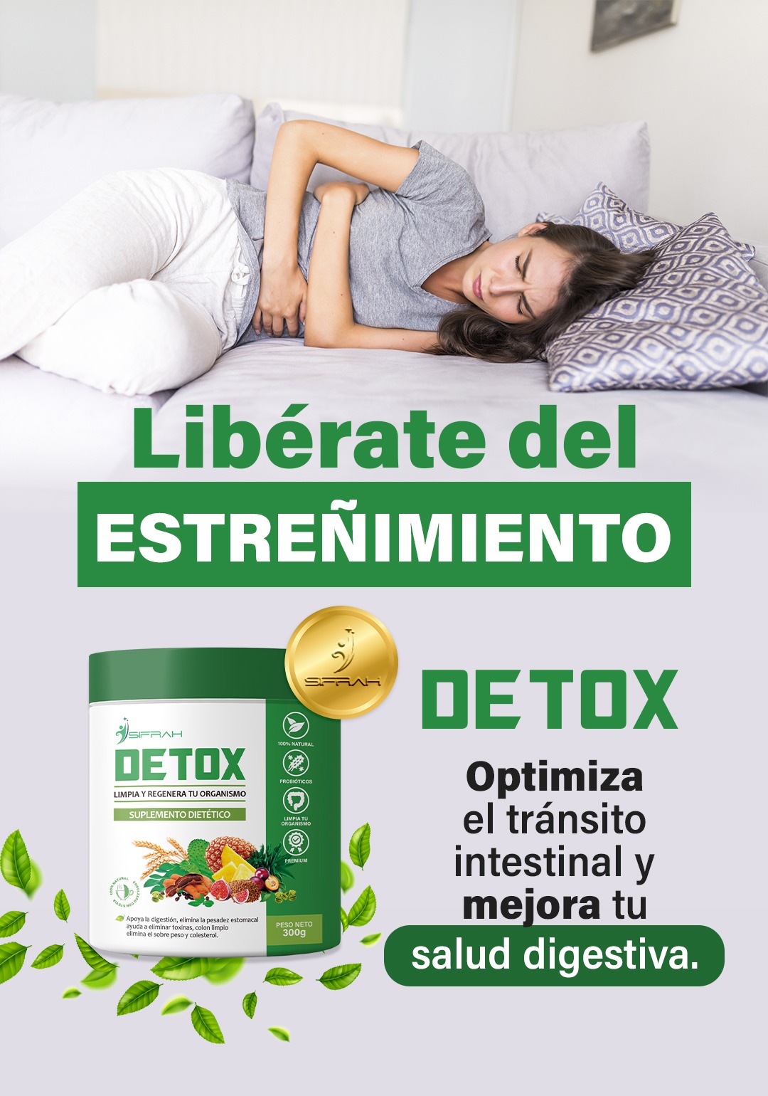 DETOX - 100% NATURAL, DESINTOXICA, REGENERA Y ADELGAZA - 30 SACHET - 6