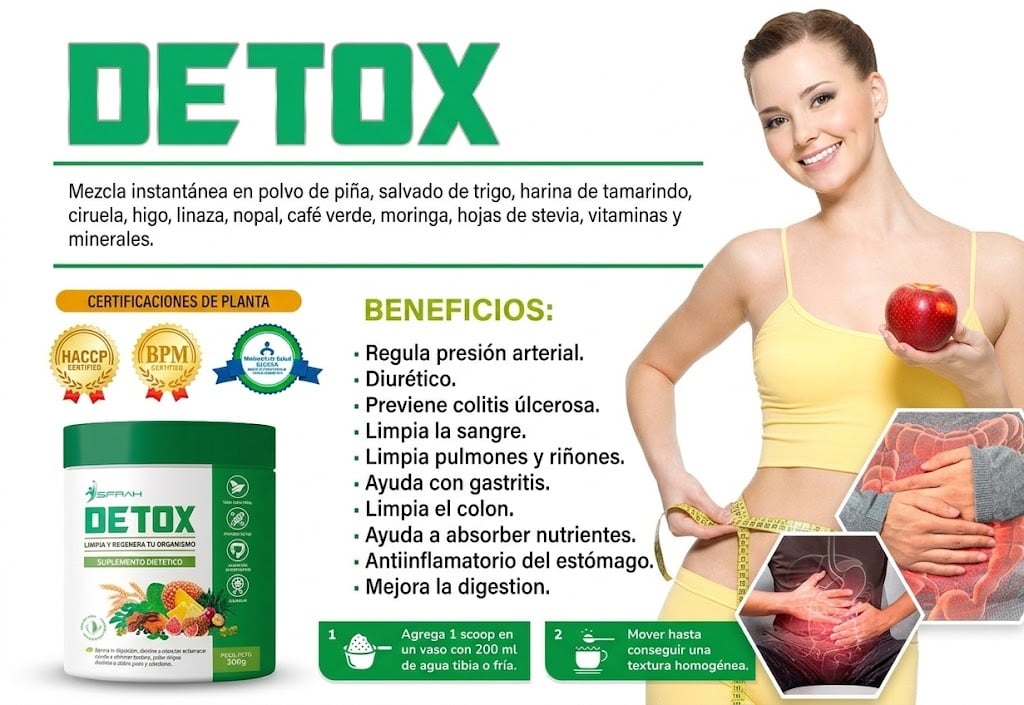 DETOX - LIMPIA Y REGENERA TU ORGANISMO - P0TE 300 GR. - 1