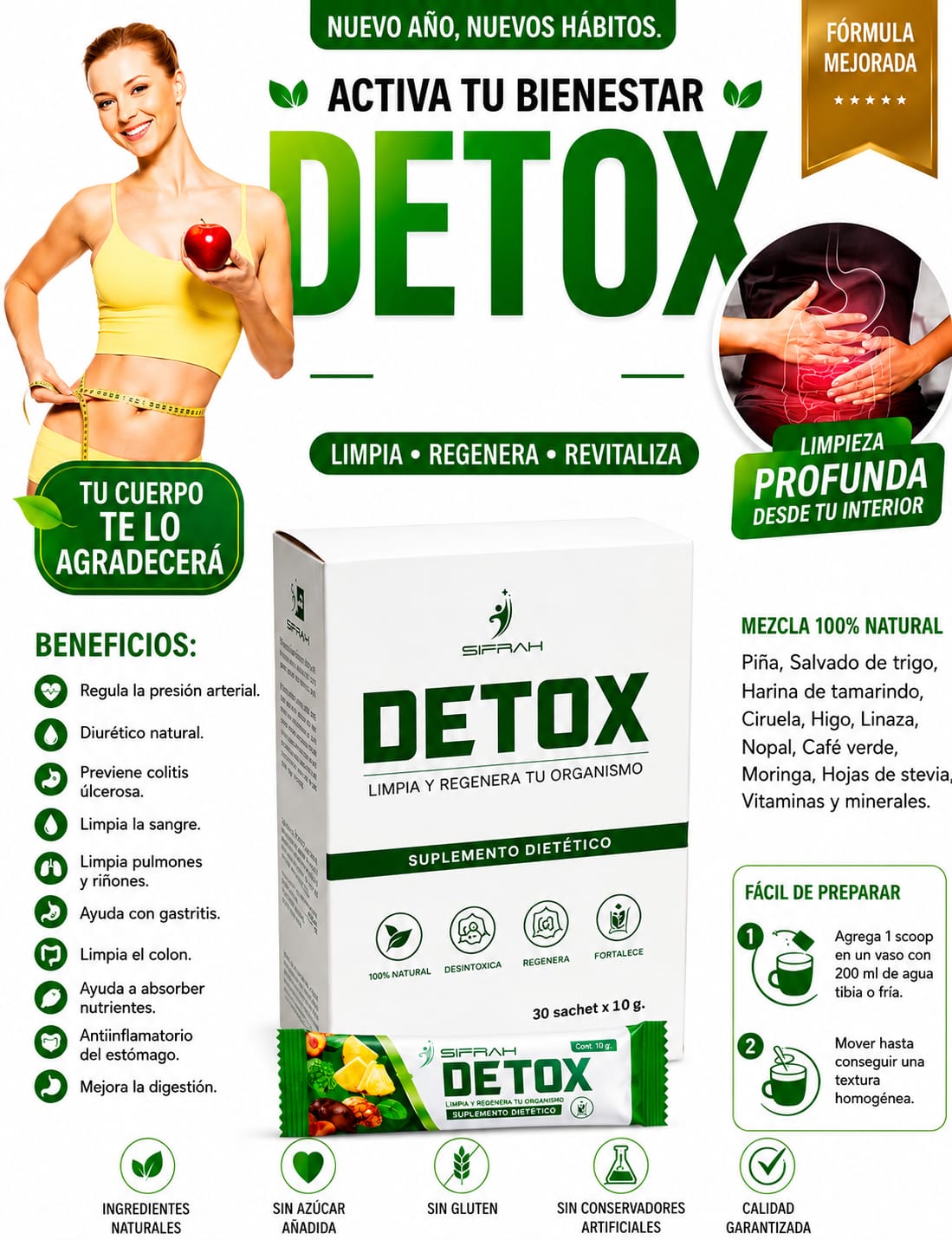 KIT PERDIDA DE PESO DETOX + VITALPRO - 2