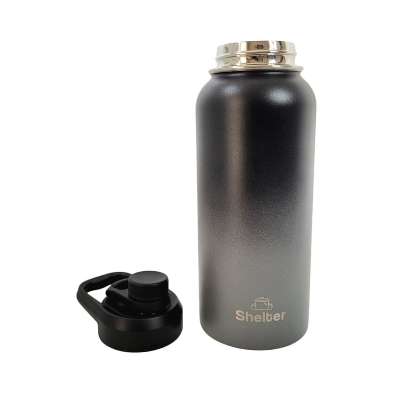 TAZA SHELTER H32A ACERO INOXIDABLE 946ML SPORT BOTTLE GRADIENT BLACK 32OZ - 5
