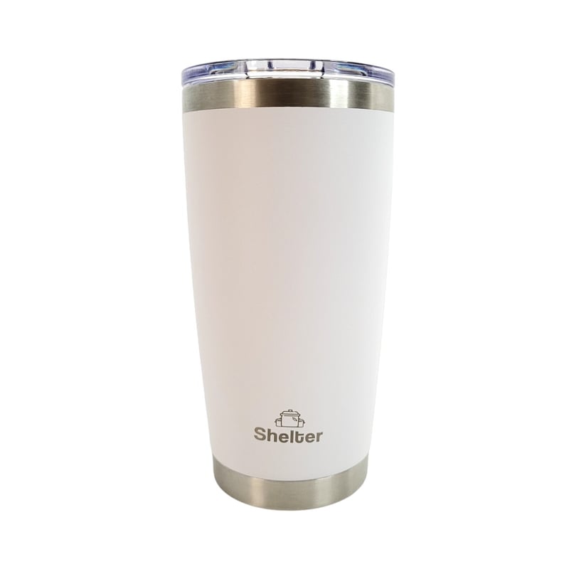 TAZA SHELTER Q20A ACERO INOXIDABLE 590ML TUMBLER WHITE 20OZ - 1