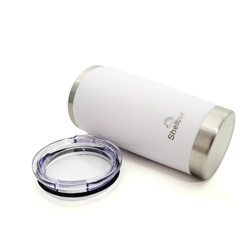 TAZA SHELTER Q20A ACERO INOXIDABLE 590ML TUMBLER WHITE 20OZ - 2
