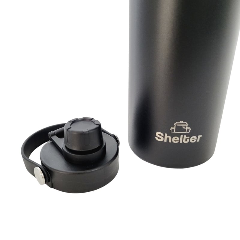 TAZA SHELTER H40A ACERO INOXIDABLE 1180 ML SPORT BOTTLE BLACK 40OZ - 6