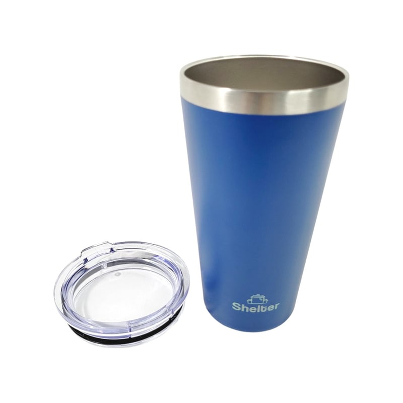 TAZA SHELTER Q16 ACERO INOXIDABLE 470ML TUMBLER DEEP BLUE 16OZ - 4