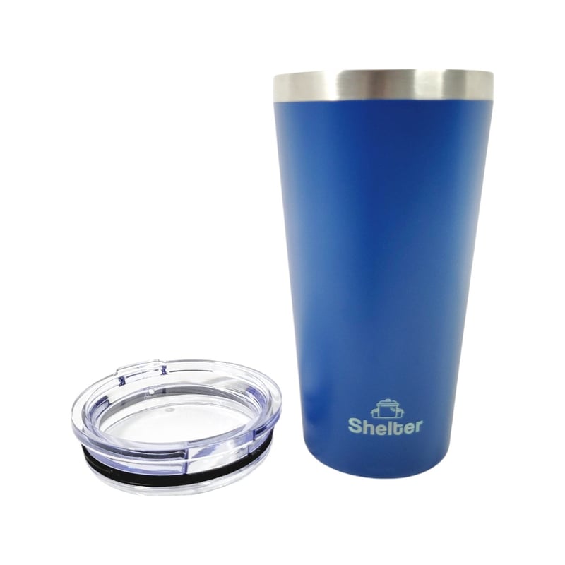 TAZA SHELTER Q16 ACERO INOXIDABLE 470ML TUMBLER DEEP BLUE 16OZ - 5