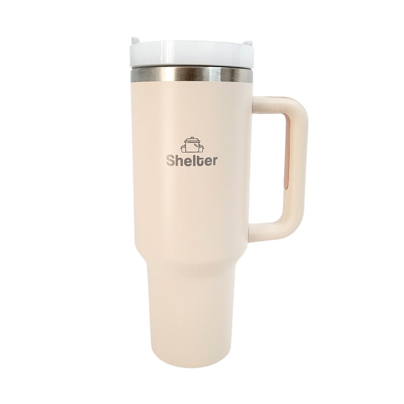 TAZA SHELTER Q40A ACERO INOXIDABLE PRO CUP QUARZO ROSA - 1