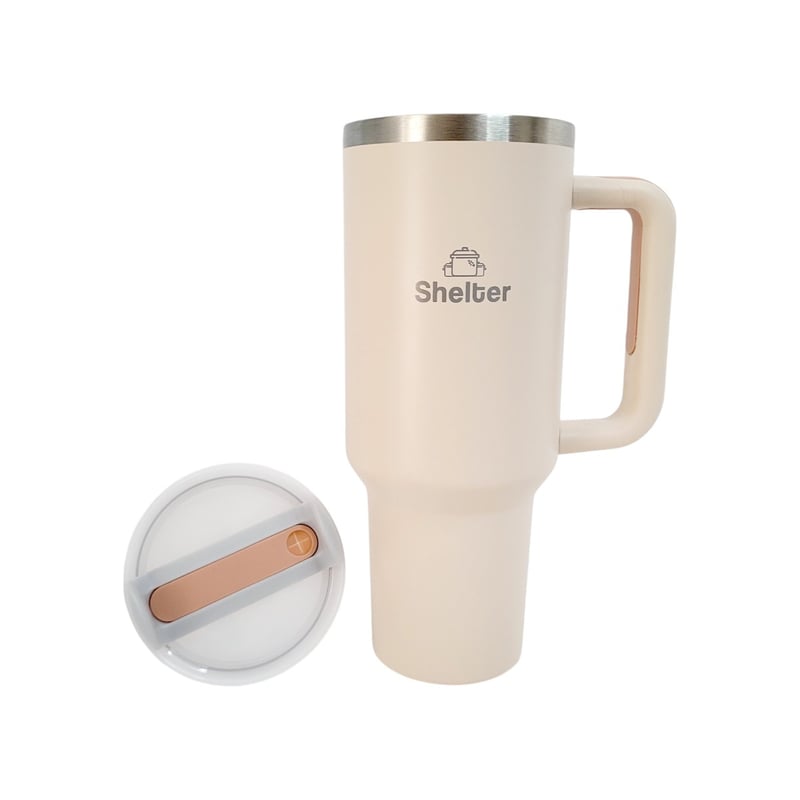 TAZA SHELTER Q40A ACERO INOXIDABLE PRO CUP QUARZO ROSA - 4