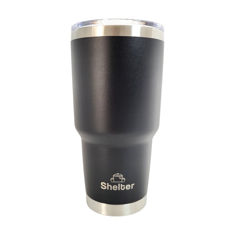 TAZA SHELTER Q30A ACERO INOXIDABLE 887ML CUP BLACK 30OZ - 1
