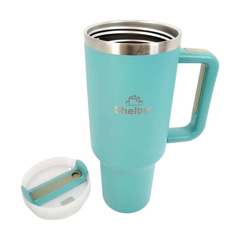 TAZA SHELTER Q40A ACERO INOXIDABLE PRO CUP TURQUESA - 3