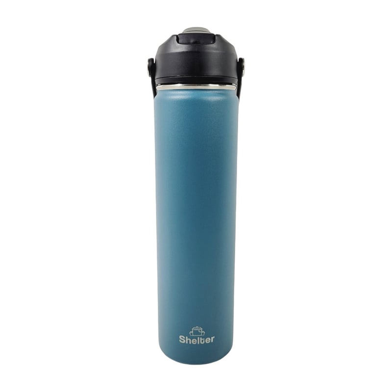 TAZA SHELTER H26A ACERO INOXIDABLE 740ML SPORT BOTTLE BLUE GREY 25OZ - 1