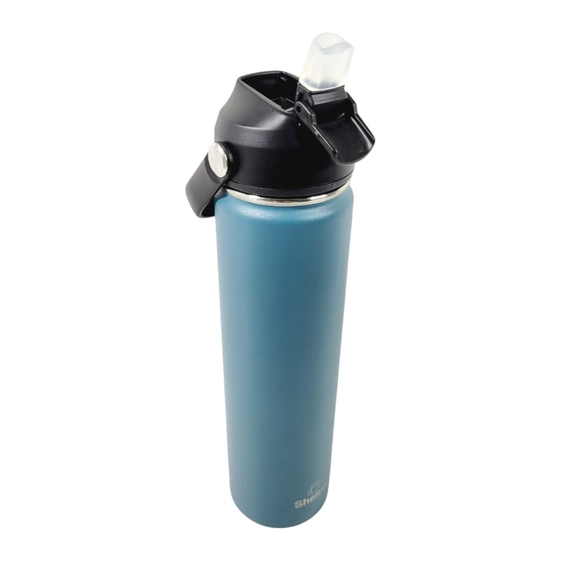 TAZA SHELTER H26A ACERO INOXIDABLE 740ML SPORT BOTTLE BLUE GREY 25OZ - 5