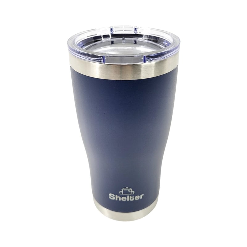 TAZA SHELTER Q20B ACERO INOXIDABLE 590ML CUP METAL BLUE 20OZ - 4