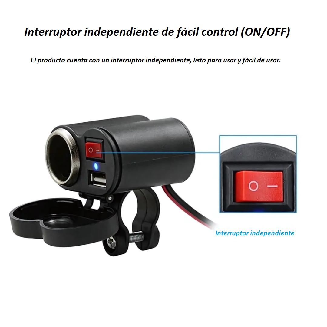 CARGADOR PARA CELULAR DE MOTO BOSSNEY BS-E6723 - 5
