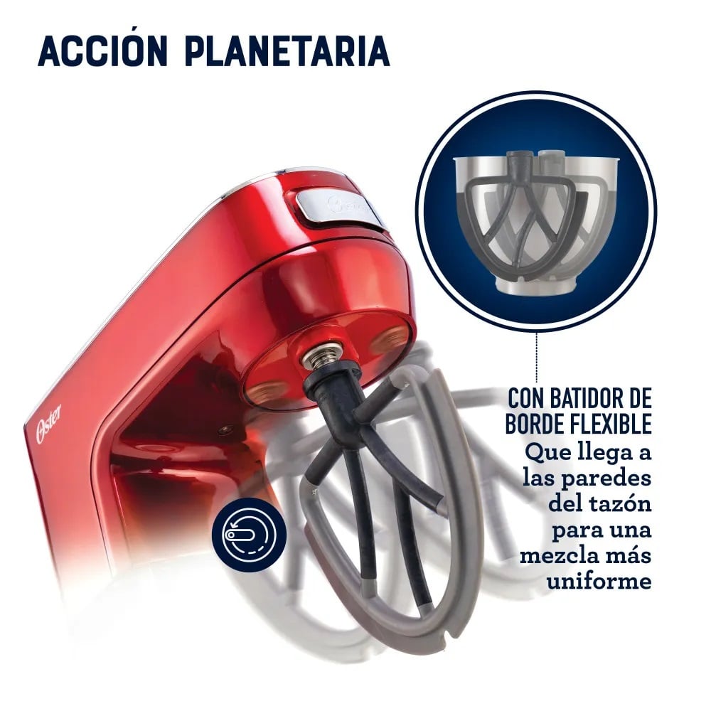 BATIDORA PLANETARIA OSTER CON TAZÓN DE GRAN CAPACIDAD Y POTENTE MOTOR FPSTSMPL3R - 5