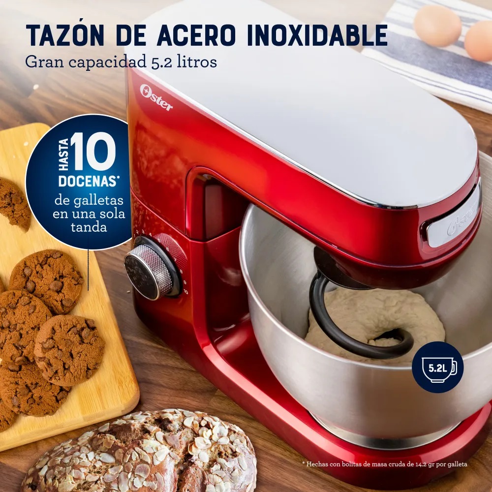 BATIDORA PLANETARIA OSTER CON TAZÓN DE GRAN CAPACIDAD Y POTENTE MOTOR FPSTSMPL3R - 6
