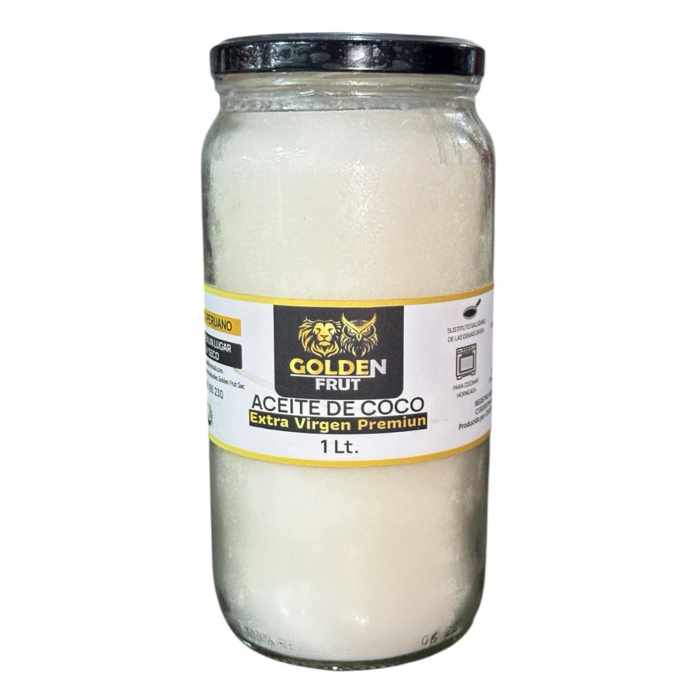 ACEITE DE COCO 1LT EXTRA VIRGEN PRENSADO AL FRIO - 1