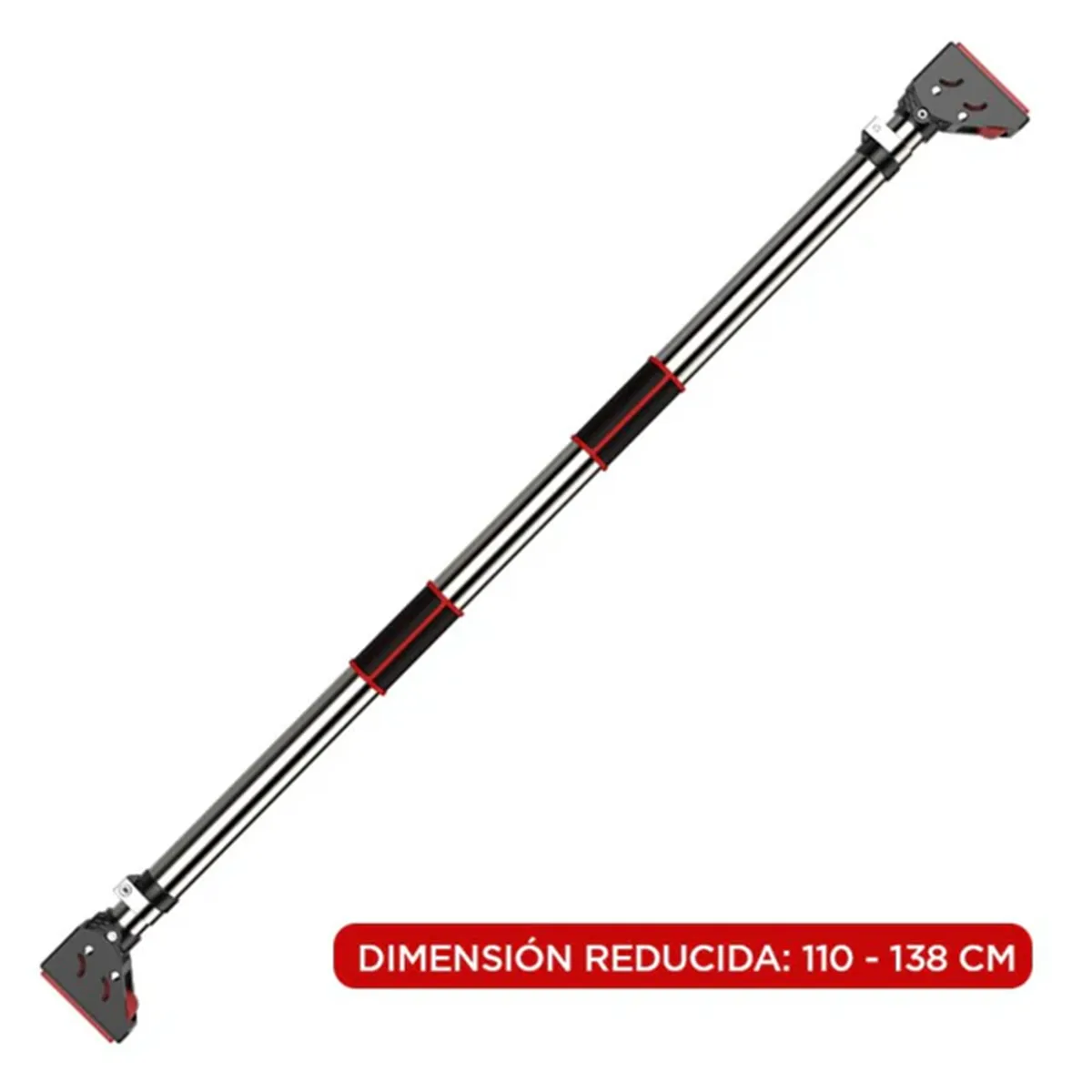 BARRA PROIRON ACERO INOXIDABLE PULL-UP HORIZONTAL DOMINADAS 110-138CM - 1