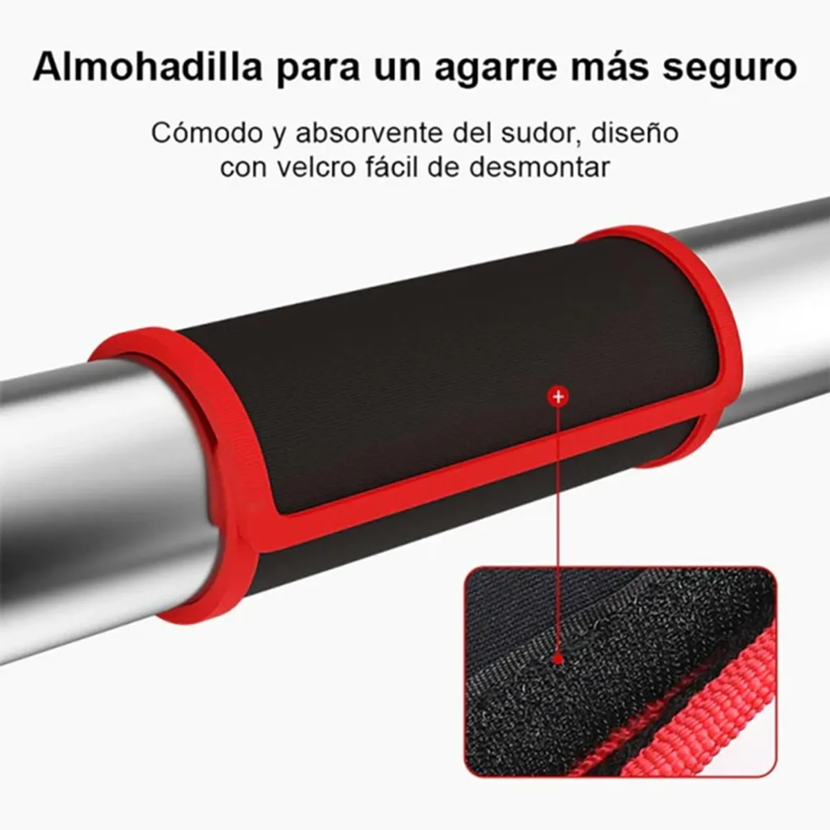 BARRA PROIRON ACERO INOXIDABLE PULL-UP HORIZONTAL DOMINADAS 110-138CM - 2