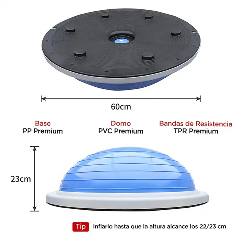 BOSU PROIRON  BALANCE TRAINER  PELOTA EQUILIBRIO - 2