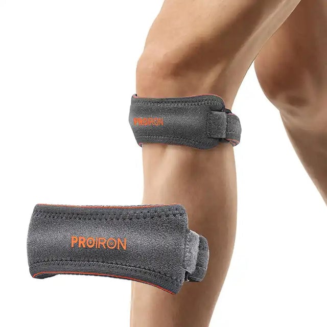 MENISQUERA DE IMPACTO PARA LA RODILLA GRIS CON NARANJA - 4