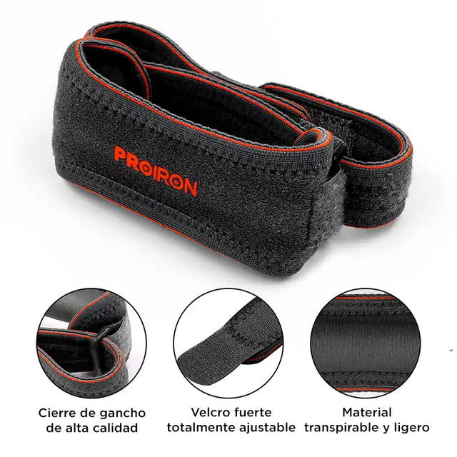 MENISQUERA DE IMPACTO PARA LA RODILLA GRIS CON NARANJA - 6
