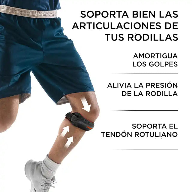 MENISQUERA DE IMPACTO PARA LA RODILLA GRIS CON NARANJA - 7