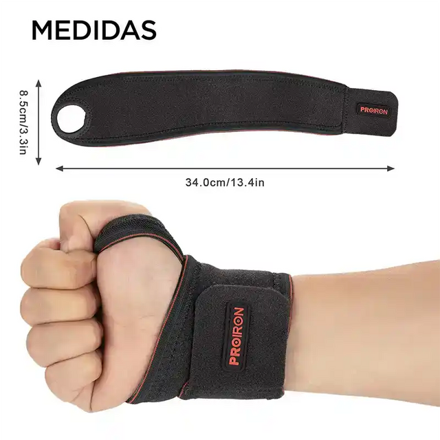 MUÑEQUERA PROIRON NEGRO POTENCIA Y COMPRESIÓN - 3