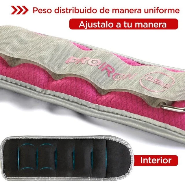 PAR PESAS PROIRON TOBILLERAS 0.5KG - 3