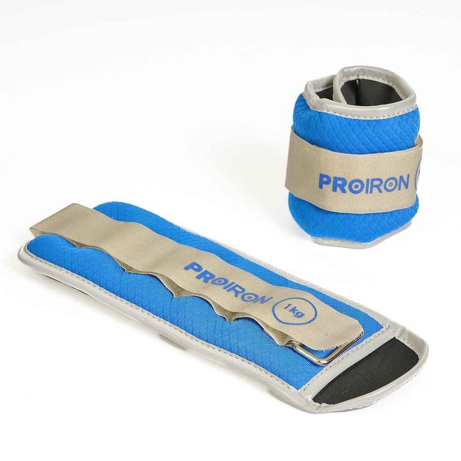 PAR PESAS PROIRON HEXAGONAL TOBILLERAS 1KG - 1
