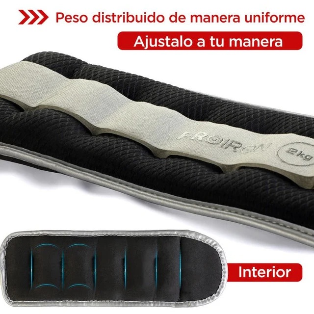 PAR DE PESAS TOBILLERAS 1.5KG - 3