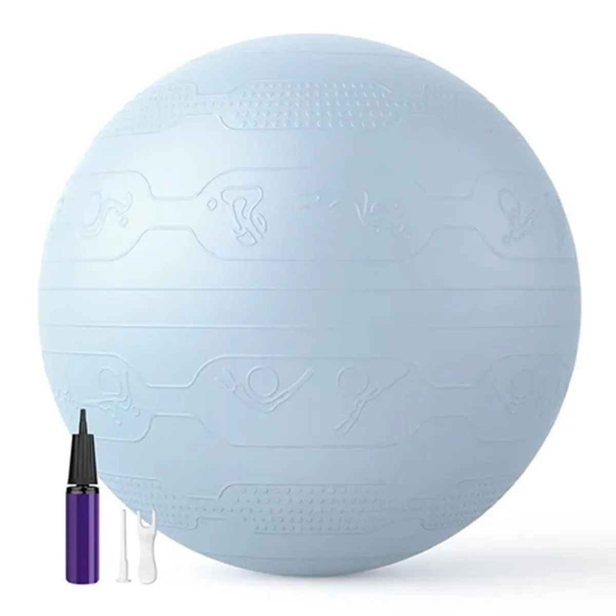 PELOTA YOGA PROIRON 65CM CON ILUSTRACIONES - 1