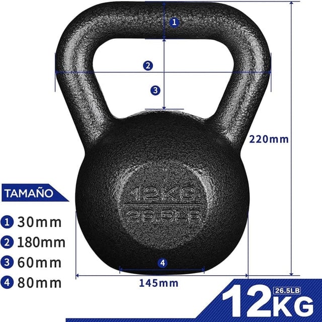 PESA RUSA PROIRON HIERRO FUNDIDO 12KG - 2