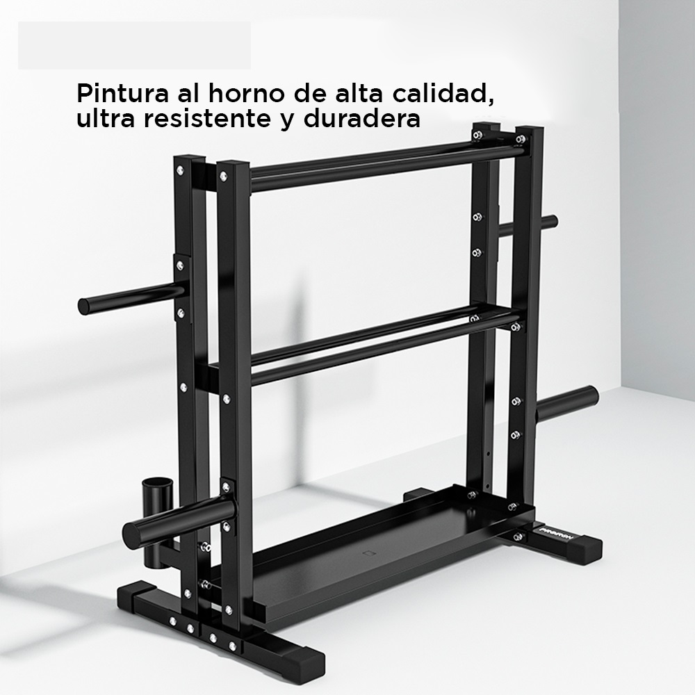 RACK PROIRON ACERO PESAS RUSAS Y MANCUERNAS II - 2