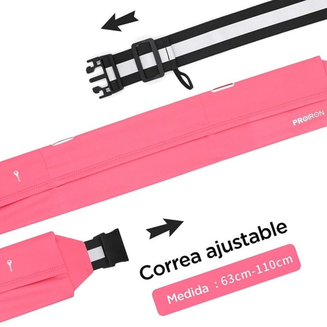 RIÑONERA PROIRON ROSADO CANGURO DEPORTIVA - 6