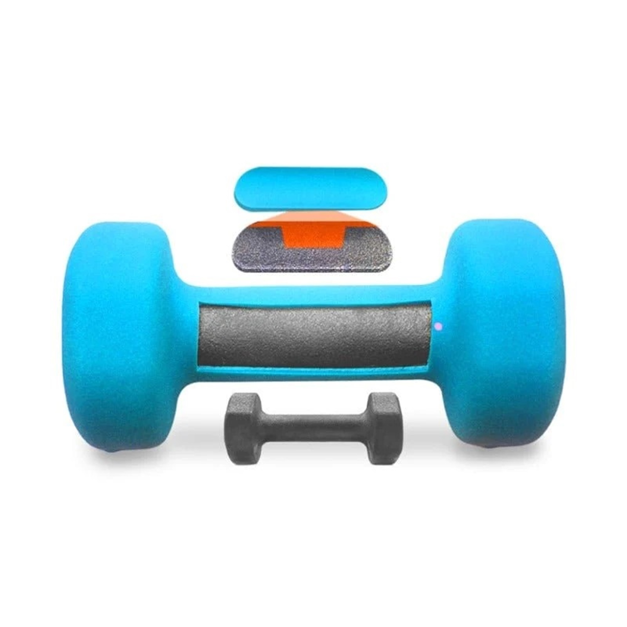 SET MANCUERNAS PROIRON NEOPRENO 1KG  2KG Y 5KG + RACK - 3