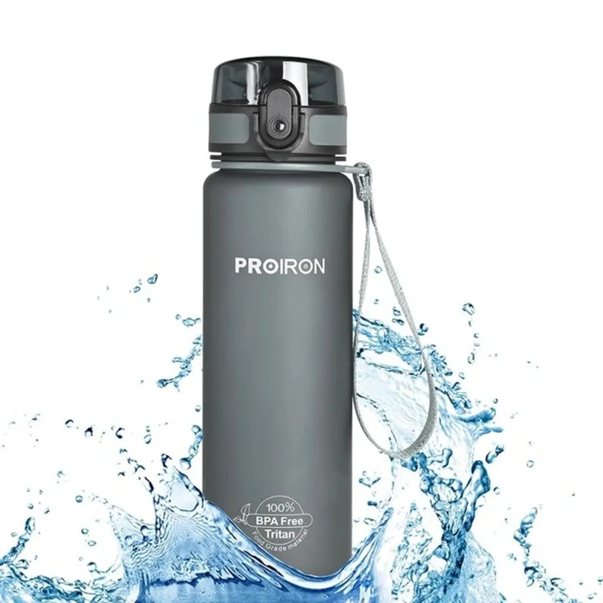 TOMATODO LIBRE DE BPA DE 1 LITRO GRIS - 1