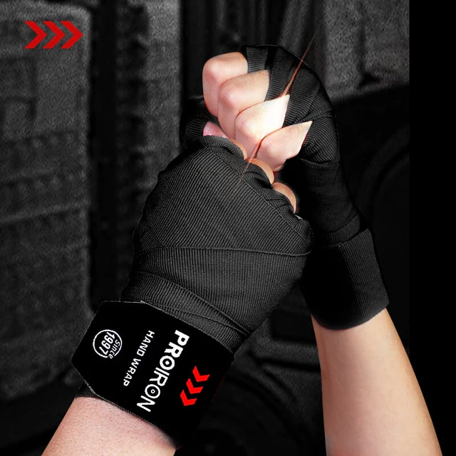 VENDAS SEMI ELÁSTICAS PARA ENTRENAMIENTO DE BOXEO 4.5 MNEGRO - 4