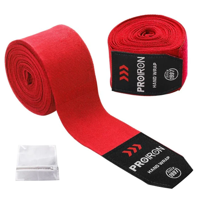 VENDAS SEMI ELÁSTICAS PARA ENTRENAMIENTO DE BOXEO 4.5 M ROJO - 1