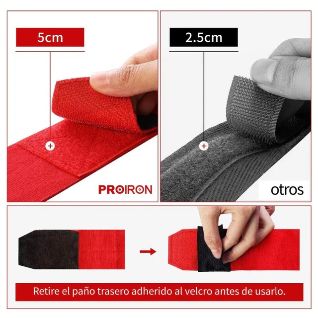 VENDAS SEMI ELÁSTICAS PARA ENTRENAMIENTO DE BOXEO 4.5 M ROJO - 4