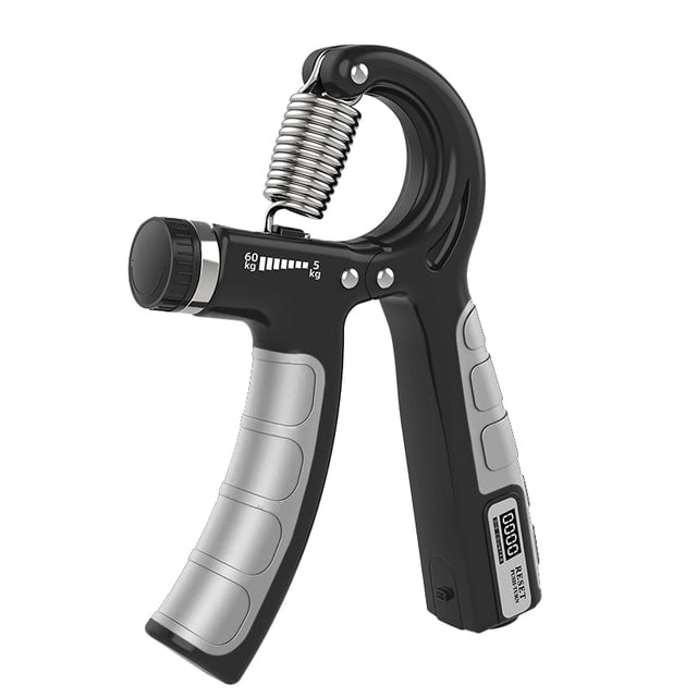 EJERCITADOR DE MANO HAND GRIP CON PANTALLA DIGITAL NEGRO CON GRIS - 1
