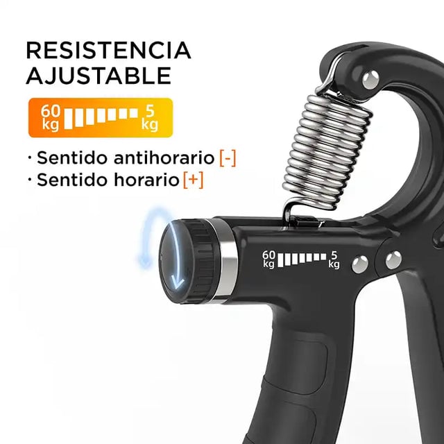 EJERCITADOR DE MANO HAND GRIP CON PANTALLA DIGITAL NEGRO CON GRIS - 4