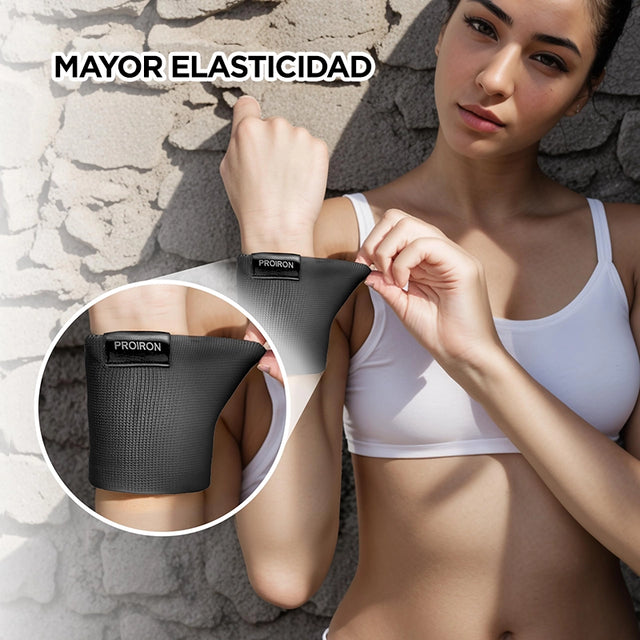 MUÑEQUERA DEPORTIVA NEGRA - 5